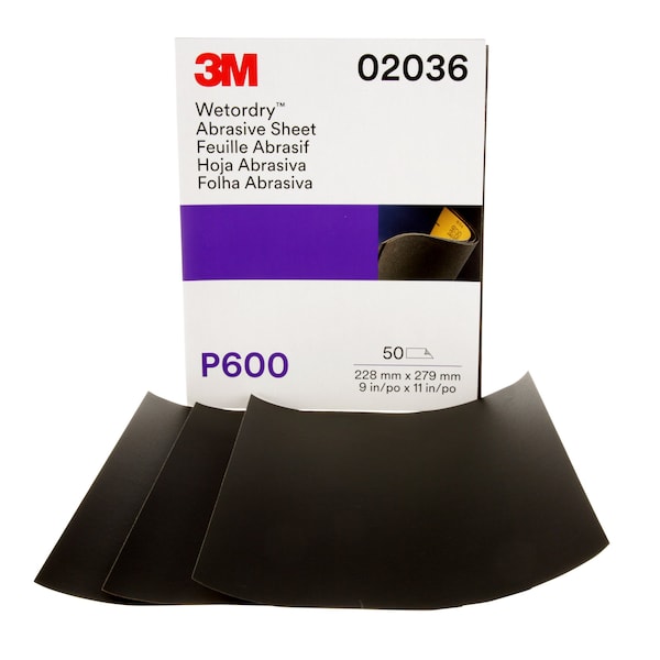Abrasive Sheet, 213Q, 9 x 11, Wet/Dry, PK50
